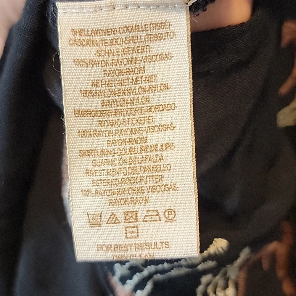 Free People Bonjour Black Embroidered Dress Size S - Picture 6 of 7